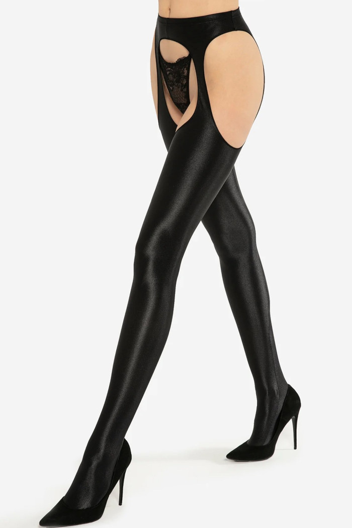 Панчохи глянцеві з поясом Gatta Casandra
