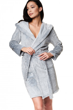 Теплий жіночий халат з капюшоном Henderson 39304 ZIGGY