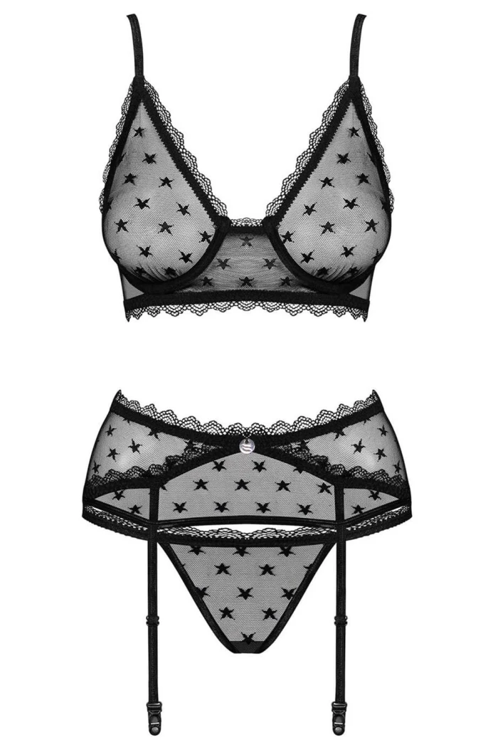 Комплект с поясом для чулок Obsessive Astralya set - в магазине ...