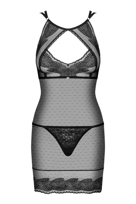 Облягаюча сорочка з трусиками Obsessive Allastia chemise