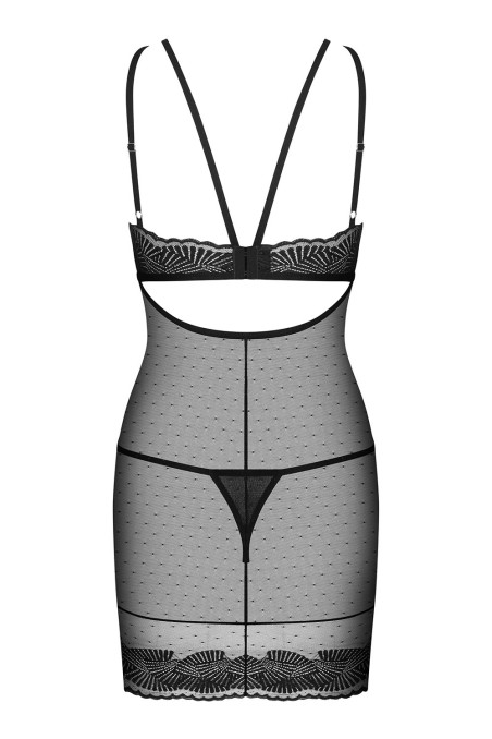 Облягаюча сорочка з трусиками Obsessive Allastia chemise