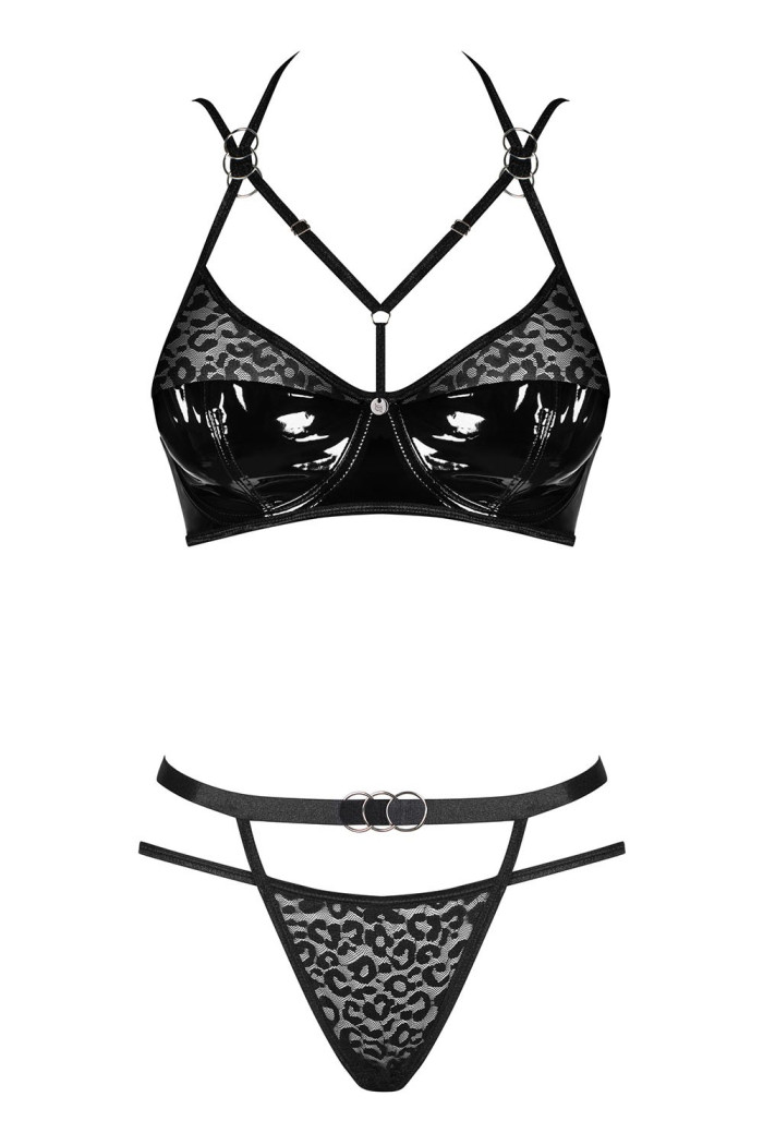 Комплект білизни з латексом Obsessive Bagirela set