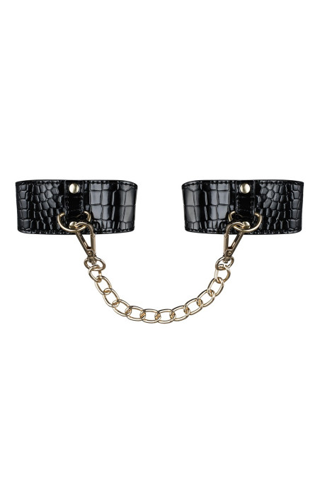 Наручники-браслети шкіряні з ланцюжком Obsessive A768