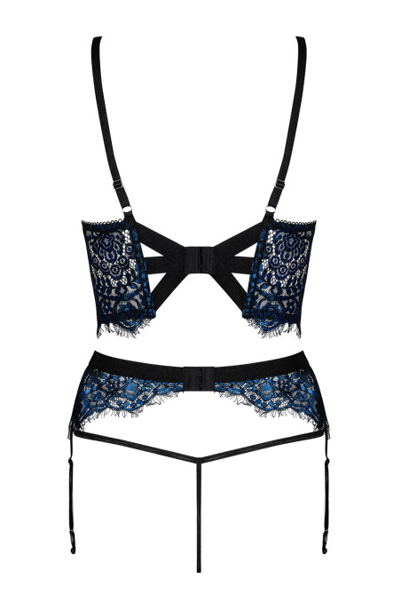 Комплект кружевной с поясом для чулок Obsessive Yassmyne set