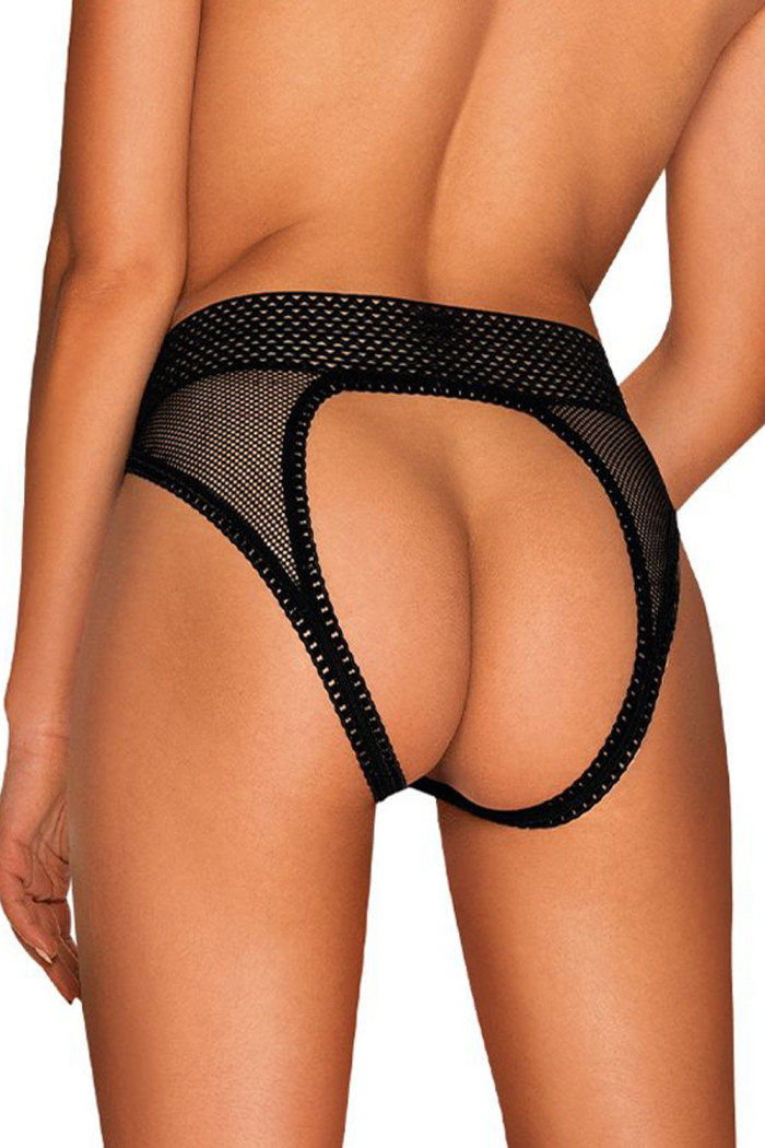 Трусики з вирізом Obsessive Strapelie