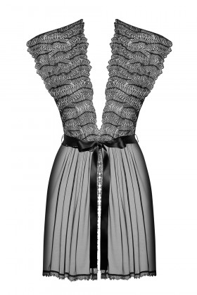 Халатик-пеньюар с кружевом Obsessive Romanesa peignoir