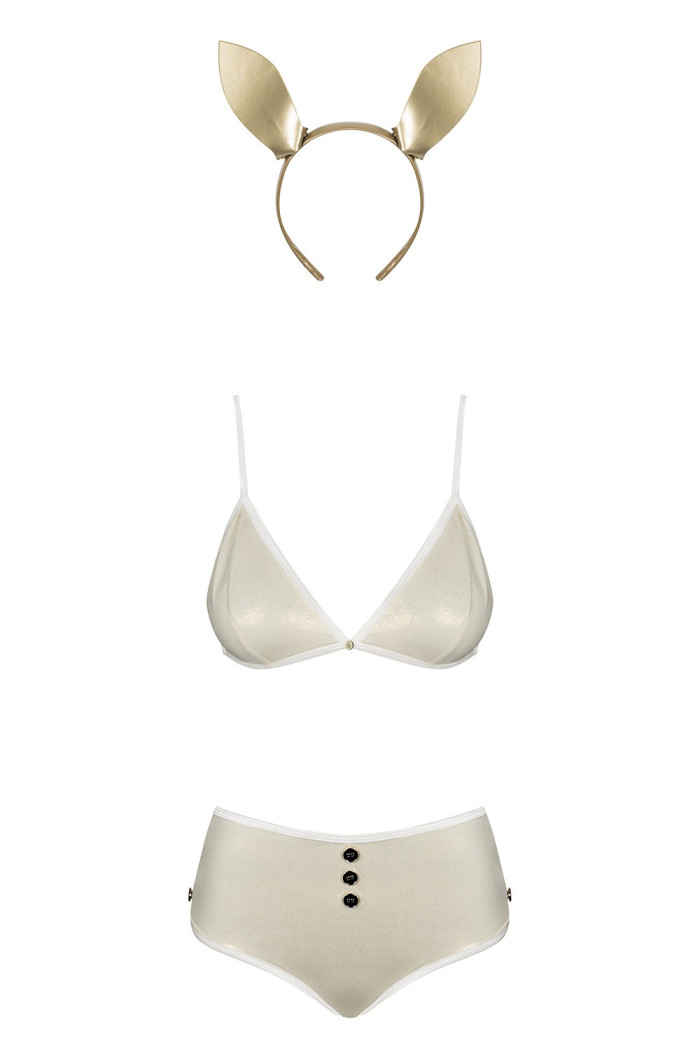 Костюм ігровий із латекса "Зайка" Obsessive Neo Goldes