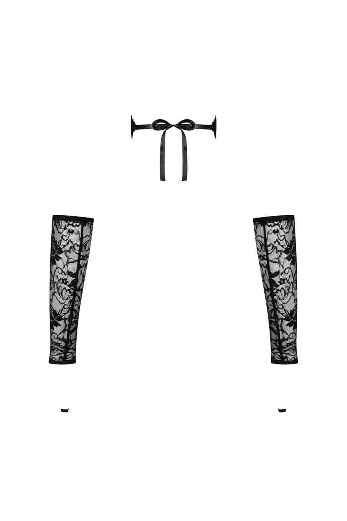 Комплект аксесуарів - маска та рукавички Obsessive Kokietta