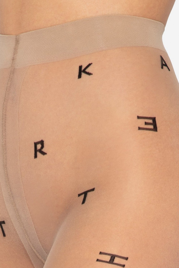 Колготки з візерунком "Букви" GATTA Letters 01 20den