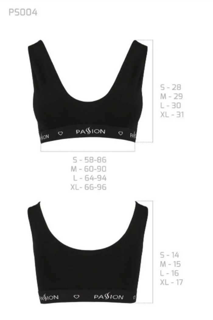Бюстгальтер-топ хлопковый на широких бретелях Passion PS004