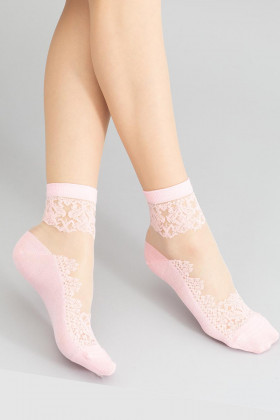 Шкарпетки жіночі прозорі з бавовною GIULIA WSM-005