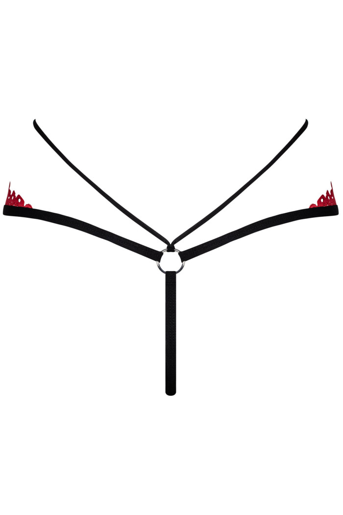 Мереживні трусики-стрінги Obsessive Mettia