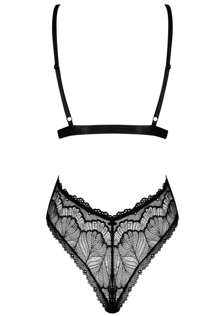 Боді з глибоким декольте Obsessive Isabellia