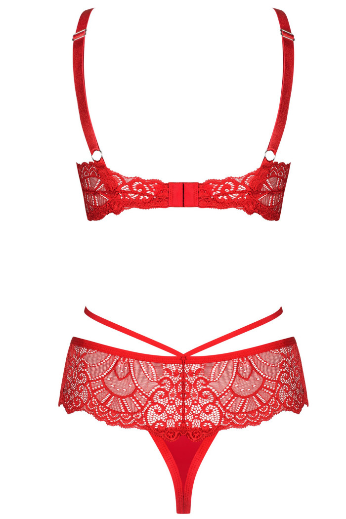 Комплект белья с высокими трусиками Obsessive Loventy