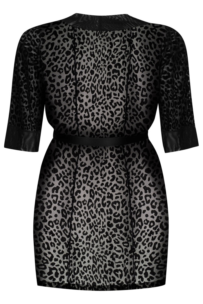 Халатик-пеньюар великого розміру Obsessive Jagueria