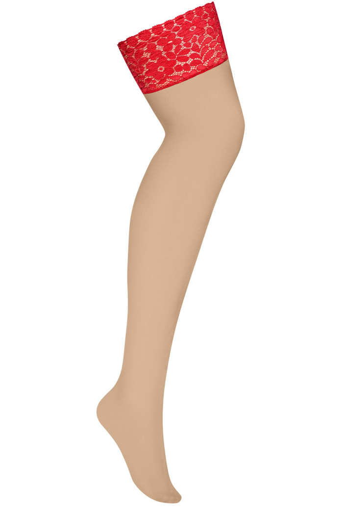 Панчохи під пояс великого розміру Obsessive Blossmina