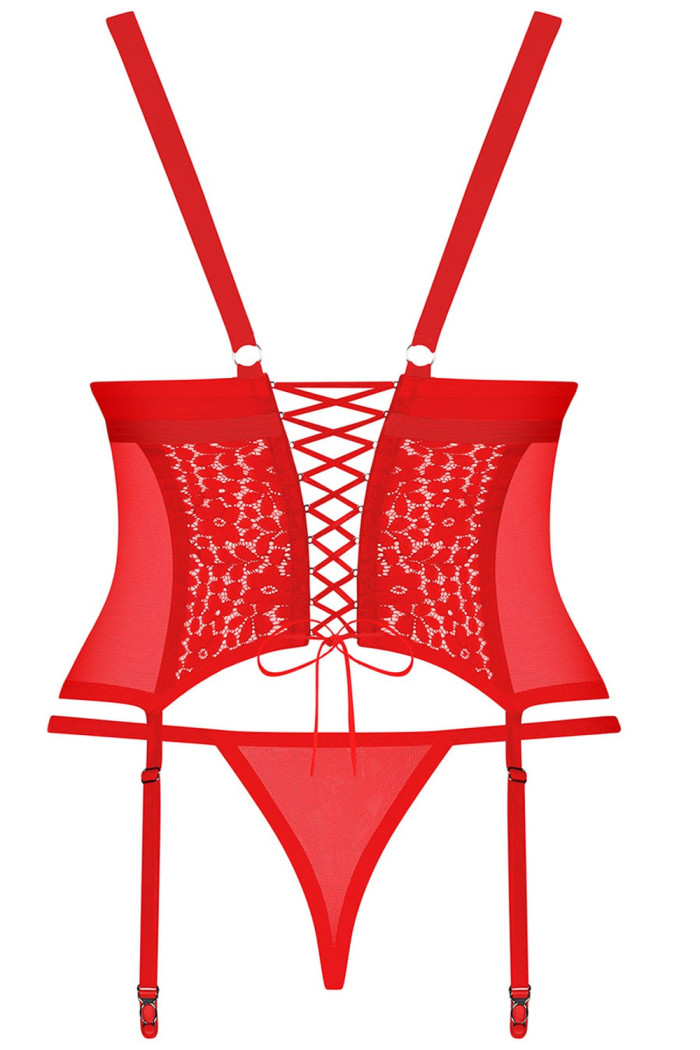 Корсет большого размера Obsessive Blossmina