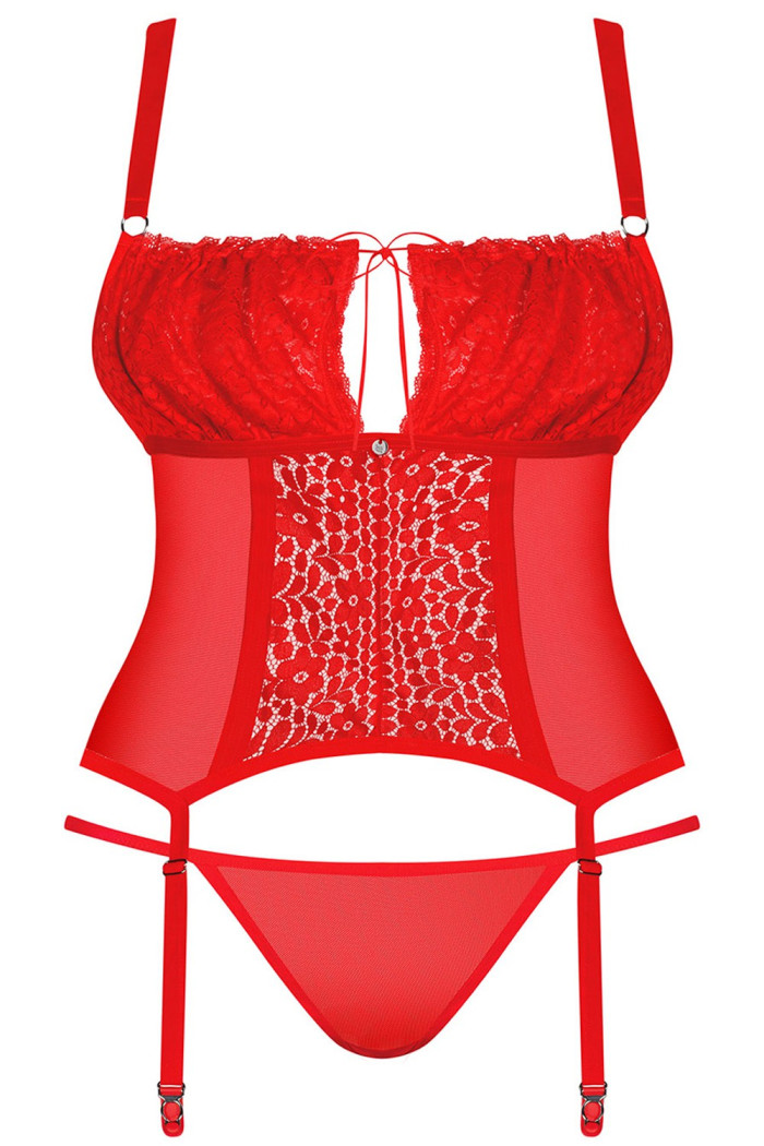 Корсет большого размера Obsessive Blossmina