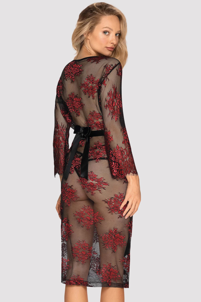 Халатик напівпрозорий довгий Obsessive Redessia