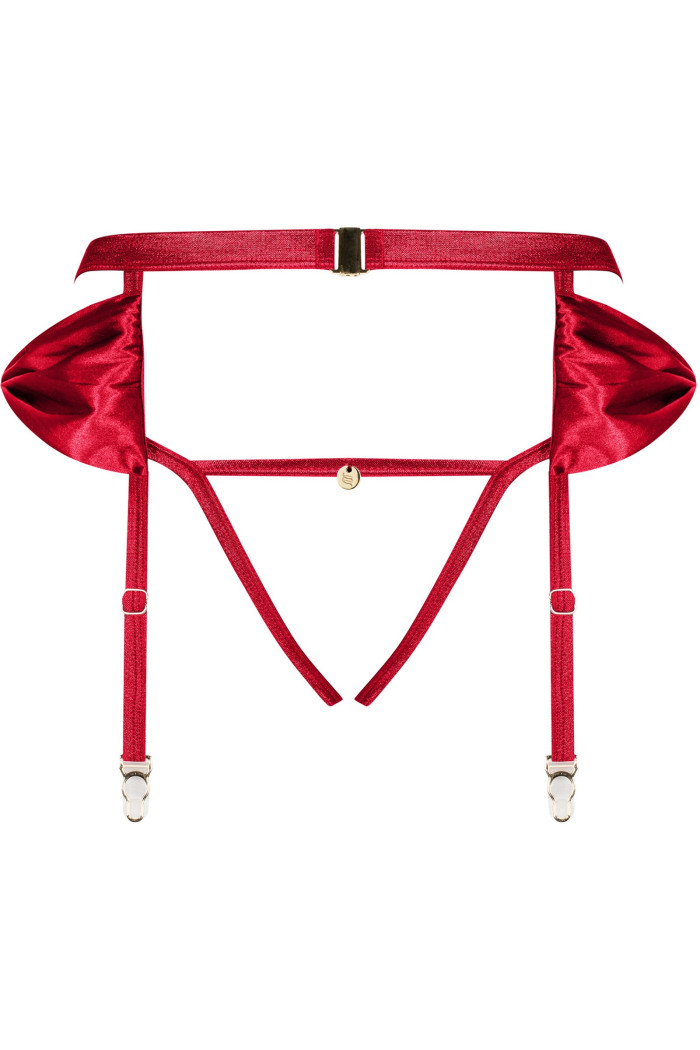 Трусики-пояс с вырезом Obsessive Rubinesa