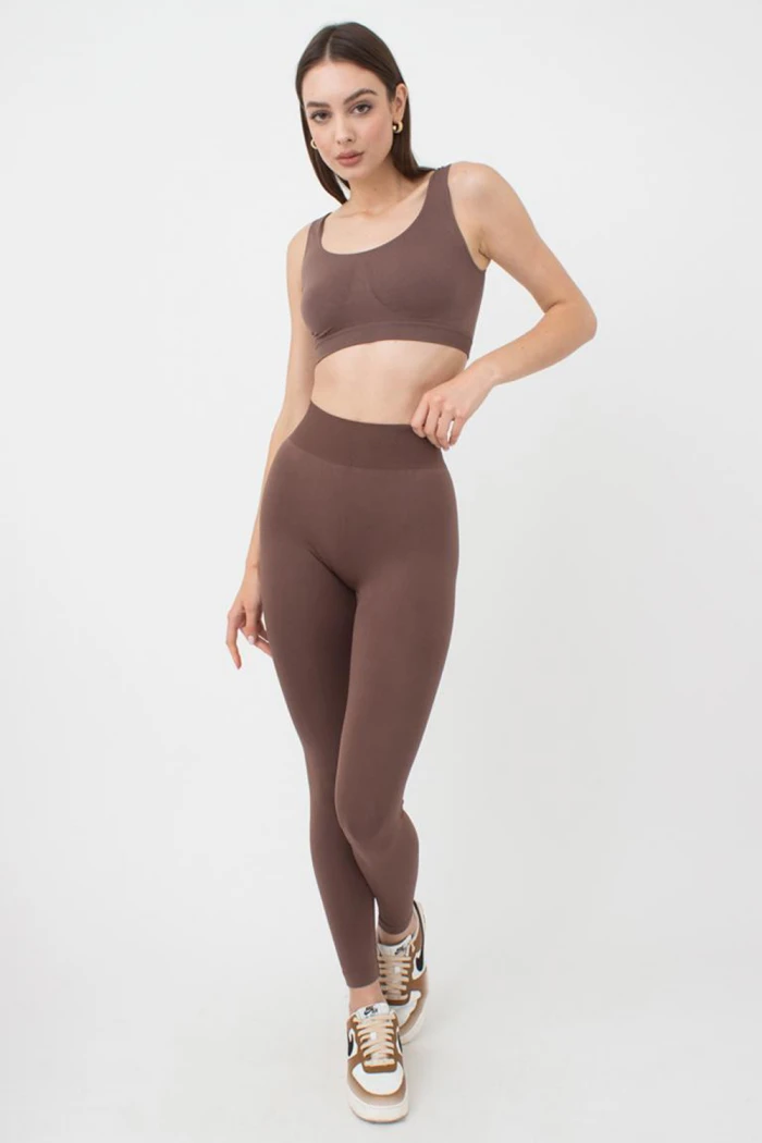 Леггинсы бесшовные Giulia Leggings model 1 DEEP TAUPE