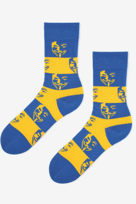 Шкарпетки жовто-блакитні MARILYN ANONYMUS