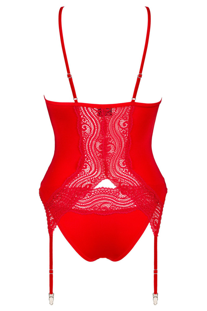 Корсет з трусиками Obsessive Diyosa Corset Red