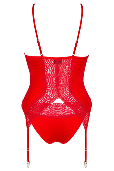 Корсет с трусиками Obsessive Diyosa Corset Red