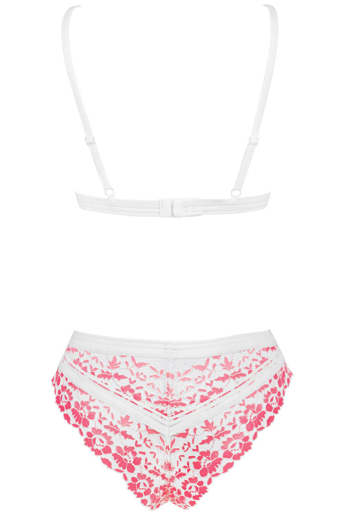 Комплект белья кружевной Obsessive Bloomys Set
