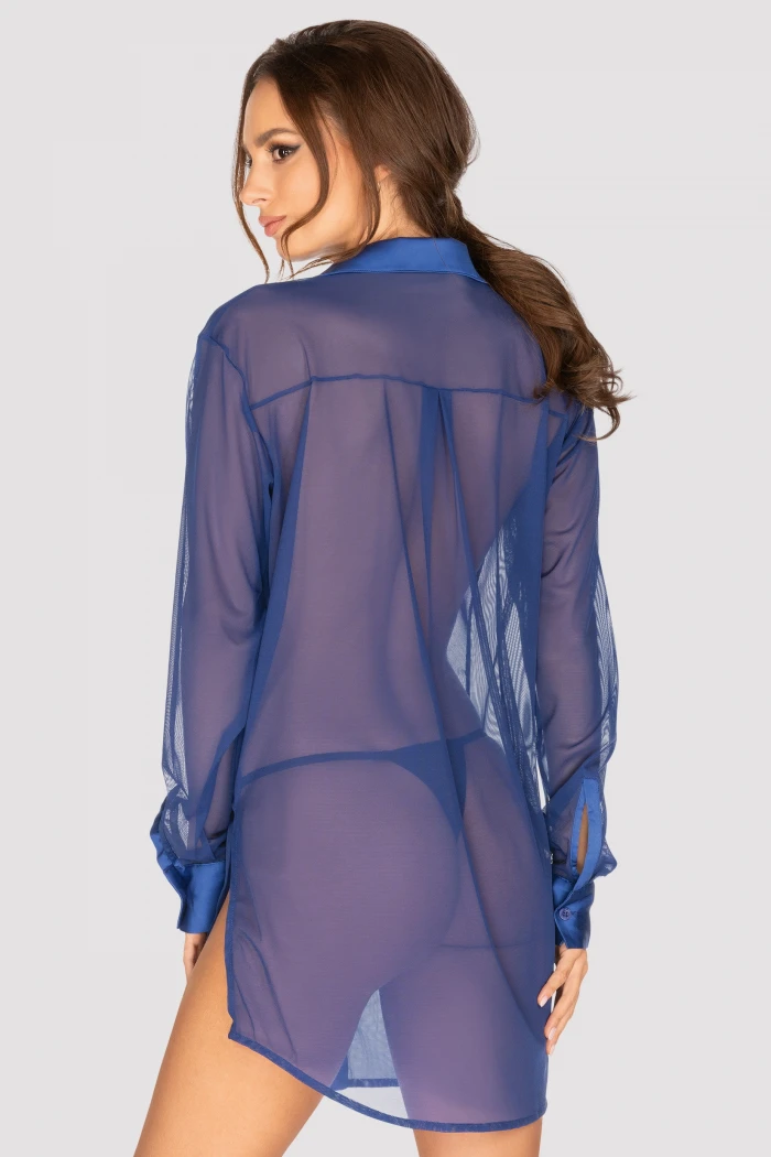 Платье-рубашка прозрачное Obsessive Stellya