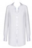Плаття-сорочка прозора Obsessive Stellya Bianco