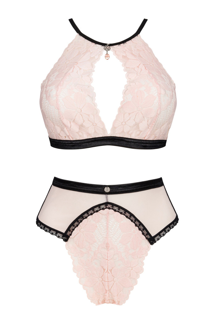 Комплект білизни мереживний Obsessive Lilines set