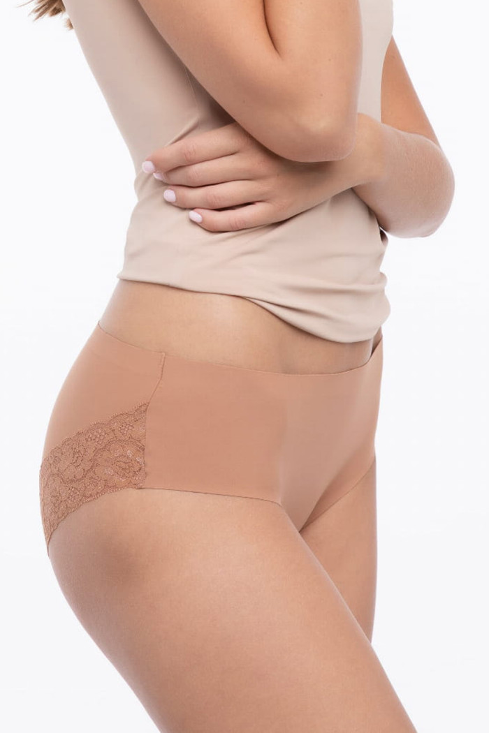 Трусики бесшовные с кружевом Julimex Cheekie CARMEL