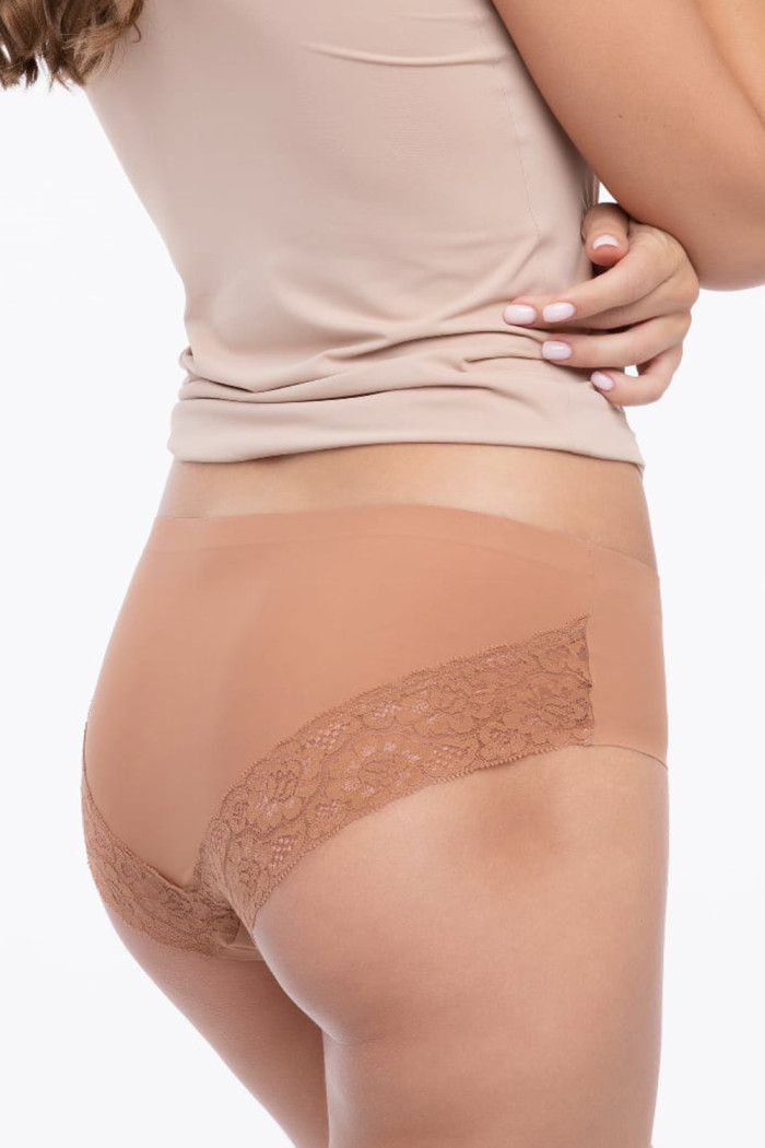 Трусики бесшовные с кружевом Julimex Cheekie CARMEL