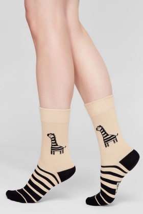 Носки хлопковые с принтом "Зебра" Legs 114 SOCKS 114 (3 пары)