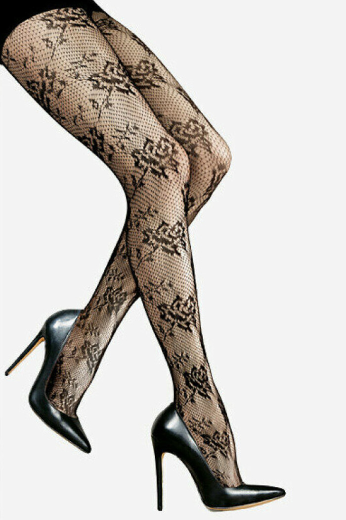 Колготки ажурні з принтом Lores MANTOVA