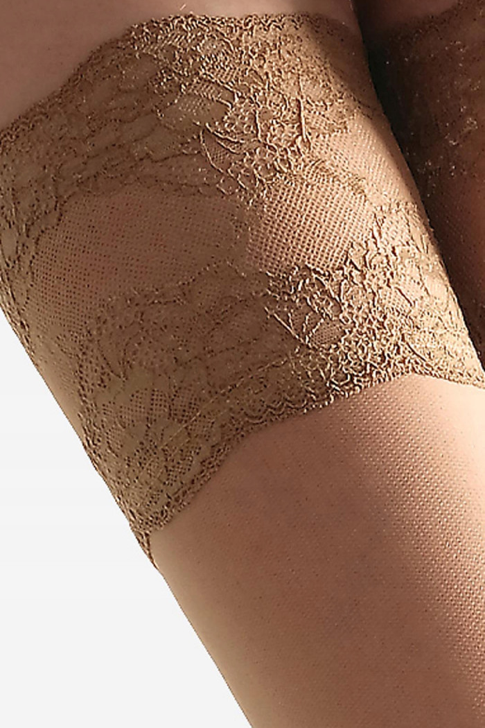 Панчохи з широким мереживом Lores Vanita 20