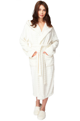 Теплий жіночий халат із велсофта Naviale LH561-04 WAVES