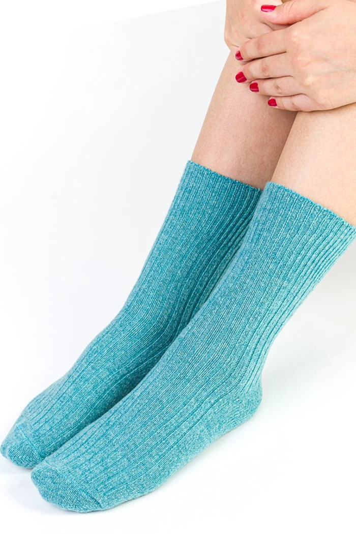 Шкарпетки жіночі теплі в рубчик з вовни STEVEN 093 Wool