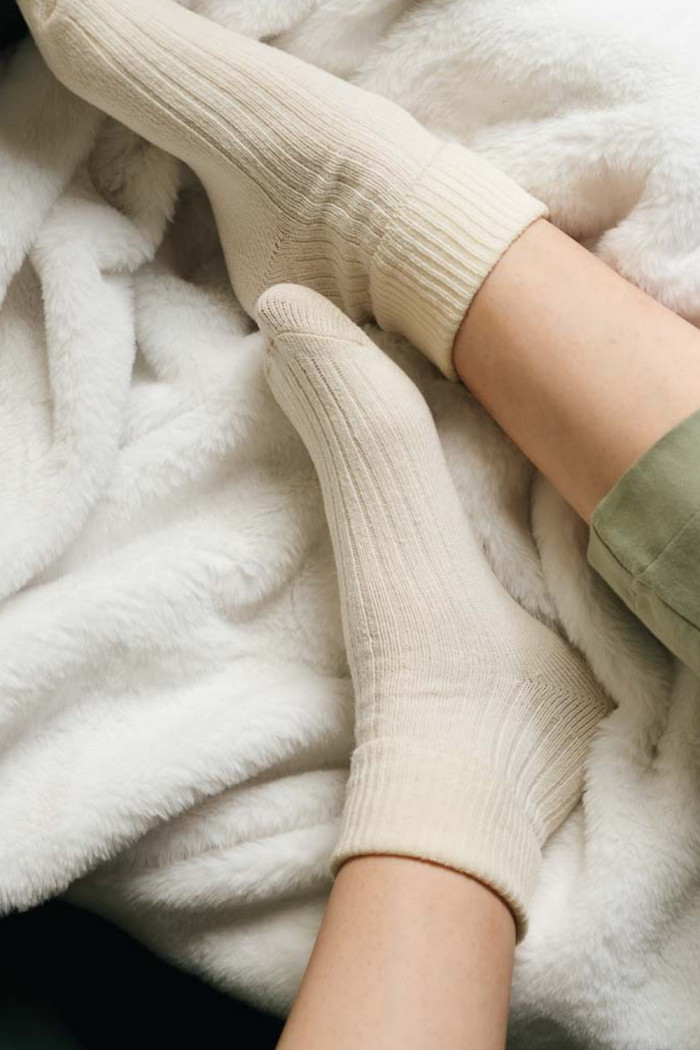 Носки женские теплые в рубчик из шерсти STEVEN 093 Wool