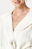 Теплый женский халат с капюшоном Key LGL 200 B22