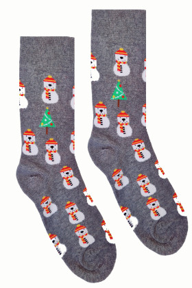 Шкарпетки чоловічі з новорічним принтом Ekmen 1318