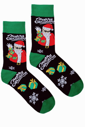Шкарпетки чоловічі з новорічним принтом Aura.Via SF9223