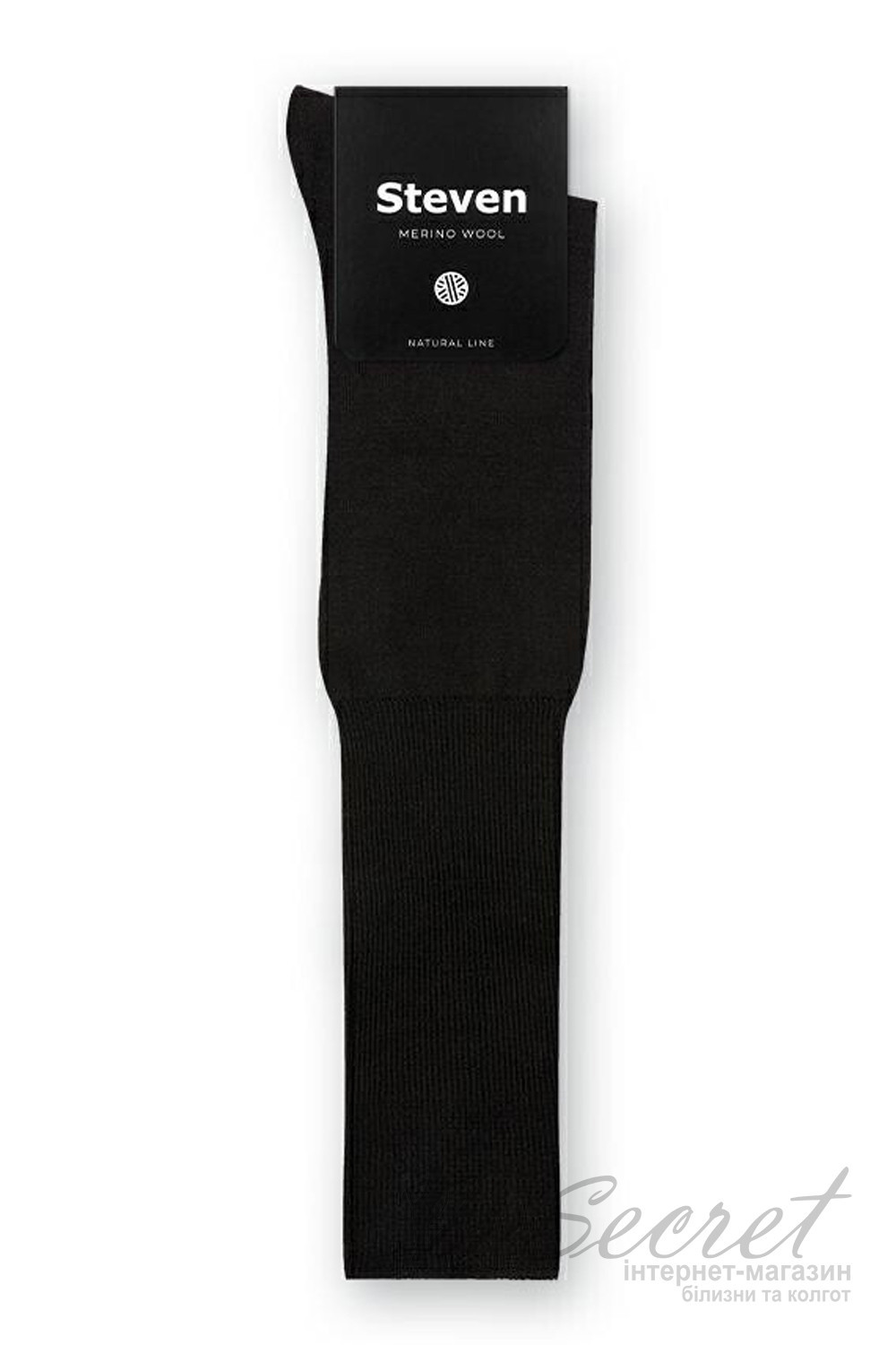 Высокие носки-гольфы мужские из шерсти мериноса STEVEN 008/1 Merino Wool