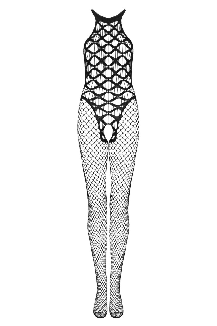 Комбінезон-сітка з вирізом Obsessive G332