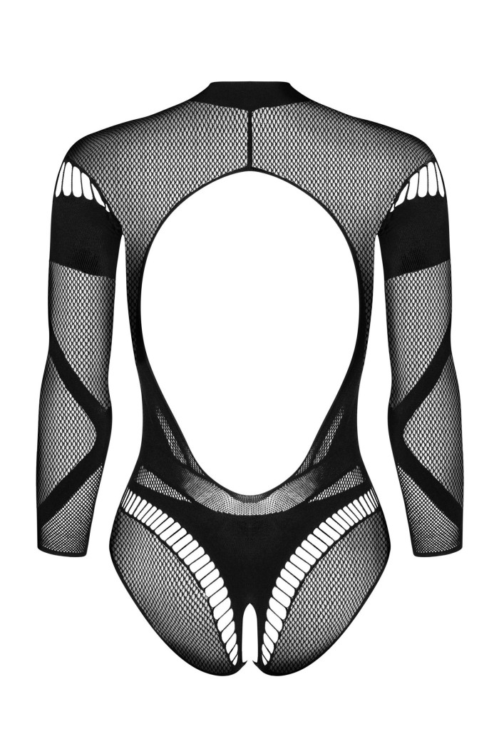 Боді-сітка з відкритою зоною бікіні Obsessive B135