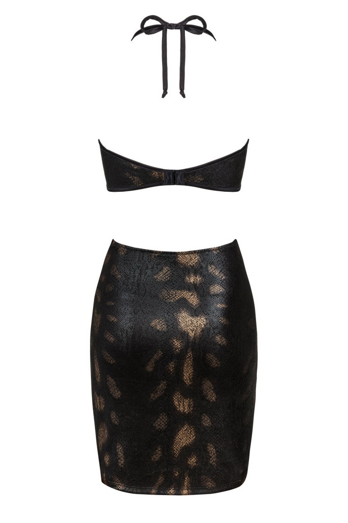 Платье под кожу Obsessive Vivianty