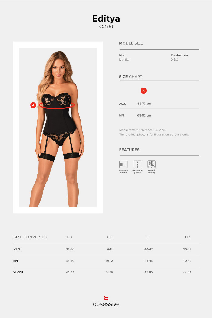 Корсет Obsessive Editya corset