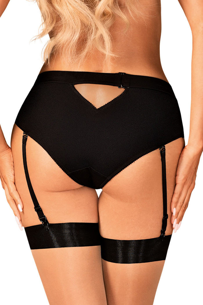 Трусики с пажами для чулок Obsessive Editya garter