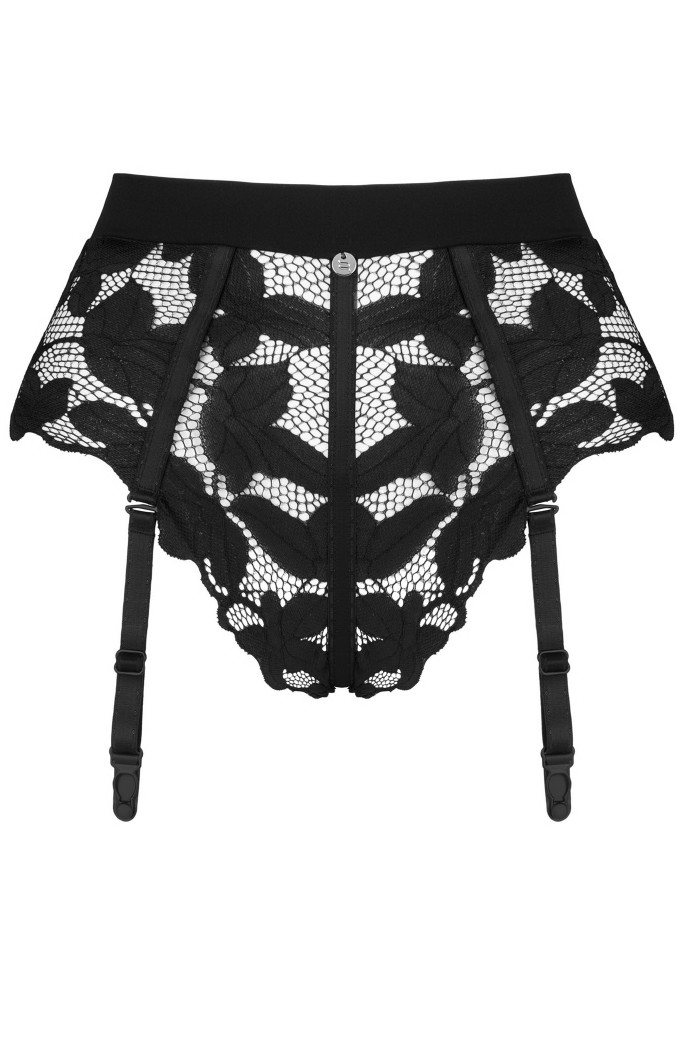 Трусики с пажами для чулок Obsessive Editya garter